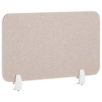 Beliani - WALLY - Bureauscherm - Beige - 80 cm - Polyester - thumbnail