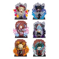 My Hero Academia Wall Art Collection Mini Figures 6 cm Heroes & Villains Display (6) - Damaged packaging