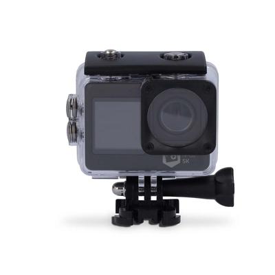 Nedis Action Cam | Dubbel scherm | 5K@30fps | 16 MPixel | Waterbestendig tot: 30.0 m | 80 min | Wi-Fi | App beschikbaar voor: Android™ / IOS | Mounts
