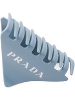 Prada barrette à logo imprimé - Bleu - thumbnail