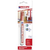 Edding 3000 3097630010 Permanent marker Rood Watervast: Ja