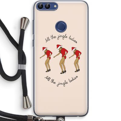 Jingle Ladies: Huawei P Smart (2018) Transparant Hoesje met koord