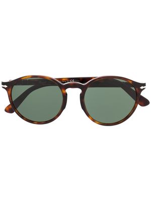Persol lunettes de vue à monture ronde - Marron