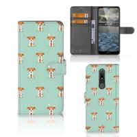 Nokia 2.4 | Telefoonhoesje | Met pasjeshouder | Pups