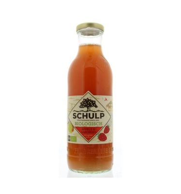 Appel & aardbeiensap bio