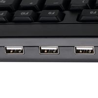 Adesso AKB-132HB toetsenbord USB QWERTY Amerikaans Engels Zwart - thumbnail