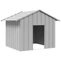 VidaXL Hondenhok met dak 131x101x102 cm gegalvaniseerd staal