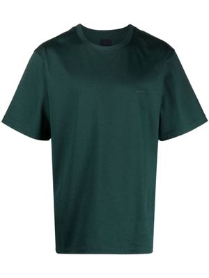 Juun.J t-shirt en coton à logo brodé - Vert
