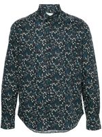 Paul Smith chemise en coton biologique à fleurs - Bleu - thumbnail