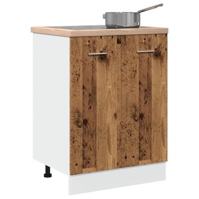 Onderkast 60x46x81,5 cm bewerkt hout oud houtkleurig