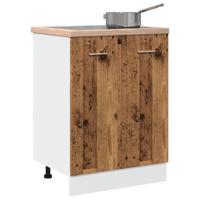 Onderkast 60x46x81,5 cm bewerkt hout oud houtkleurig