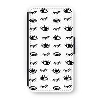 Eye pattern #2: iPhone X Flip Hoesje