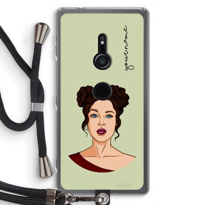 Pop-Art Creator: Sony Xperia XZ2 Transparant Hoesje met koord