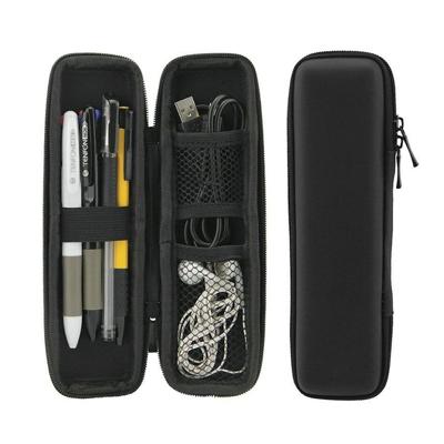 Multifunctionele briefpapier koptelefoon data kabel opbergdoos beschermende tas (zwart)
