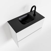 Toiletmeubel Mondiaz Ada | 60 cm | Meubelkleur Talc | Lex wastafel Urban Midden | 1 kraangat