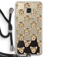 Tijger: Samsung Galaxy A3 (2016) Transparant Hoesje met koord