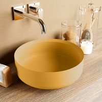 Waskom Mondiaz Coss | 36 cm | Solid Surface | Vrijstaand | Rond | Ocher