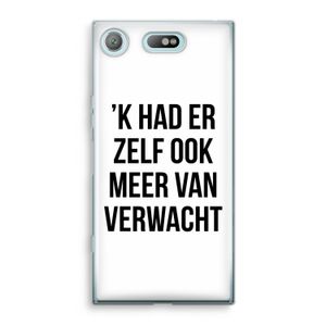 Meer verwacht: Sony Xperia XZ1 Compact Transparant Hoesje