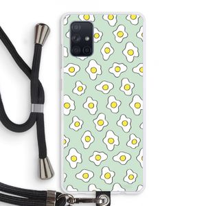 Spiegeleitjes: Samsung Galaxy A71 Transparant Hoesje met koord