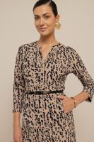 Simplicity block dress - latte/dark blue - 13609