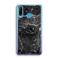 Zwart marmer: Huawei P30 Lite Transparant Hoesje