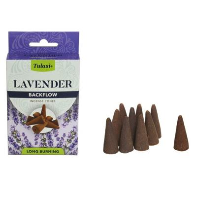 Wierook kegeltjes in huisgeur Lavendel - 10x kleine kegeltjes - Ontspannend