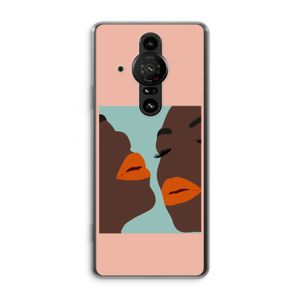 Orange lips: Sony Xperia Pro-I Transparant Hoesje