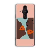 Orange lips: Sony Xperia Pro-I Transparant Hoesje