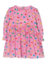 Stella McCartney Kids robe à empiècements en tulle - Rose