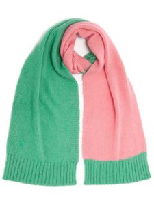 JW Anderson écharpe colour block à bords nervurés - Vert