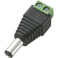 TRU COMPONENTS DC-13M Laagspannings-connector Stekker, recht 5.5 mm 2.5 mm 1 stuk(s) - thumbnail