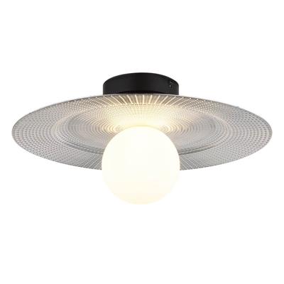 Globo Zwarte plafondlampRiga Ø 33cm - 15637D