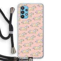 Ponys: Samsung Galaxy A32 4G Transparant Hoesje met koord