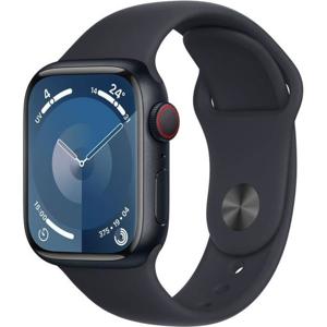 Apple Watch 9 Cell 41mm alu middernacht sportband M/L