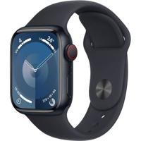 Apple Watch 9 Cell 41mm alu middernacht sportband S/M - thumbnail