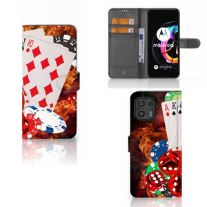 Motorola Edge 20 Lite Wallet Case met Pasjes Casino