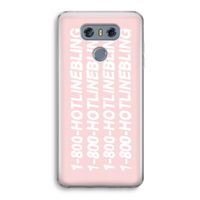 Hotline bling pink: LG G6 Transparant Hoesje