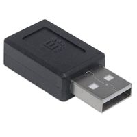 Manhattan USB 2.0 Adapter [1x USB-A 2.0 stekker - 1x USB-C bus] Stekker past op beide manieren - thumbnail