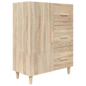 The Living Store Dressoir Sonoma Eiken - 69.5 x 34 x 90 cm - Bewerkt Hout