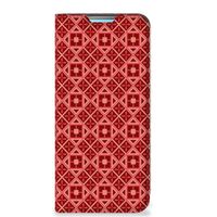 Xiaomi Redmi 10 Hoesje met Magneet Batik Rood