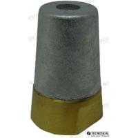 TEN00410/2 - COMPLEET ZINK RADICE ANODE 18X1,5