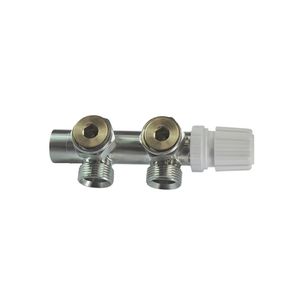Onderblok BWS Rio Thermostatisch 3/4&apos;&apos; Geborsteld Staal Haaks Links