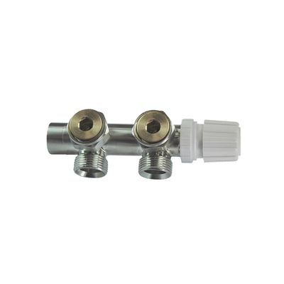 Onderblok BWS Rio Thermostatisch 3/4&apos;&apos; Geborsteld Staal Haaks Links