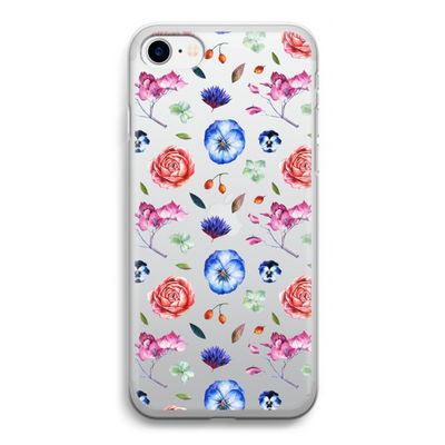 Bloemetjes: iPhone SE 2020 Transparant Hoesje