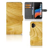 Samsung Galaxy Xcover 6 Pro | Book Style Case | Licht Hout