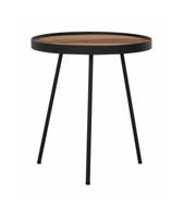 DTP Home Bijzettafel Saturnus Teakhout, 40cm - Rond - thumbnail