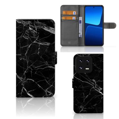 Xiaomi 13 Pro | Bookcase | Marmer Zwart - Origineel Cadeau Vader