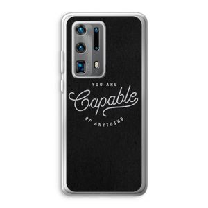 Capable: Huawei P40 Pro Plus Transparant Hoesje
