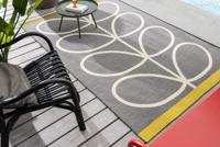 Orla Kiely - Vloerkleed Giant Linear Stem Slate Outdoor -