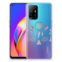 OPPO A94 5G | Reno5 Z Telefoonhoesje met Naam Boho Dreamcatcher OPPO A94 5G | Reno5 Z Telefoonhoesje met Naam Boho Dreamcatcher